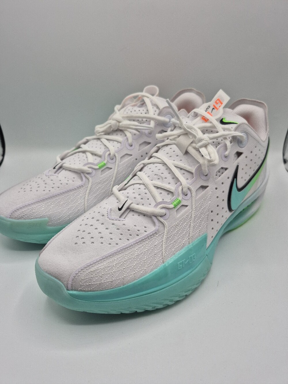Nike Air Zoom GT Cut 3 White Bleached Turquoise DV2913-107 Men’s Size 13.5